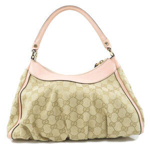 Gucci beige pink. Monogram Hobo bag Ring